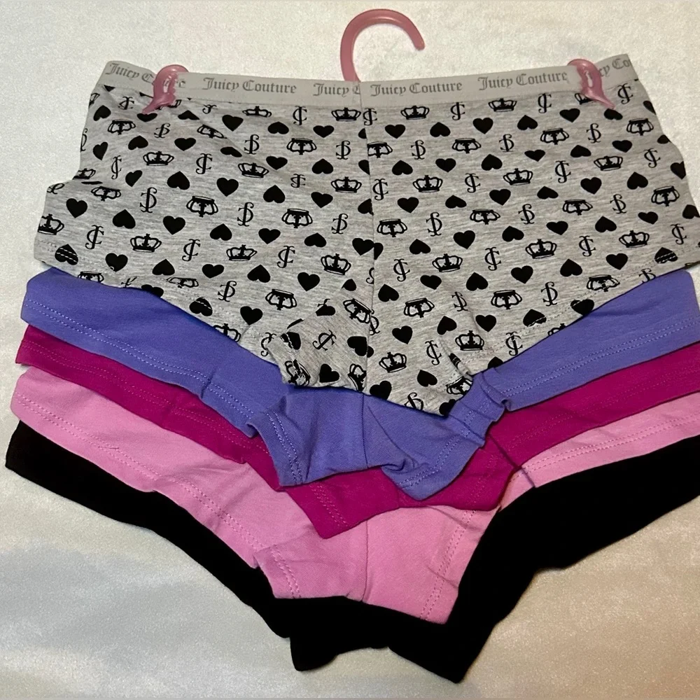 Juicy Couture 5 pk boycut ladies panties/briefs - Picture 2 of 2